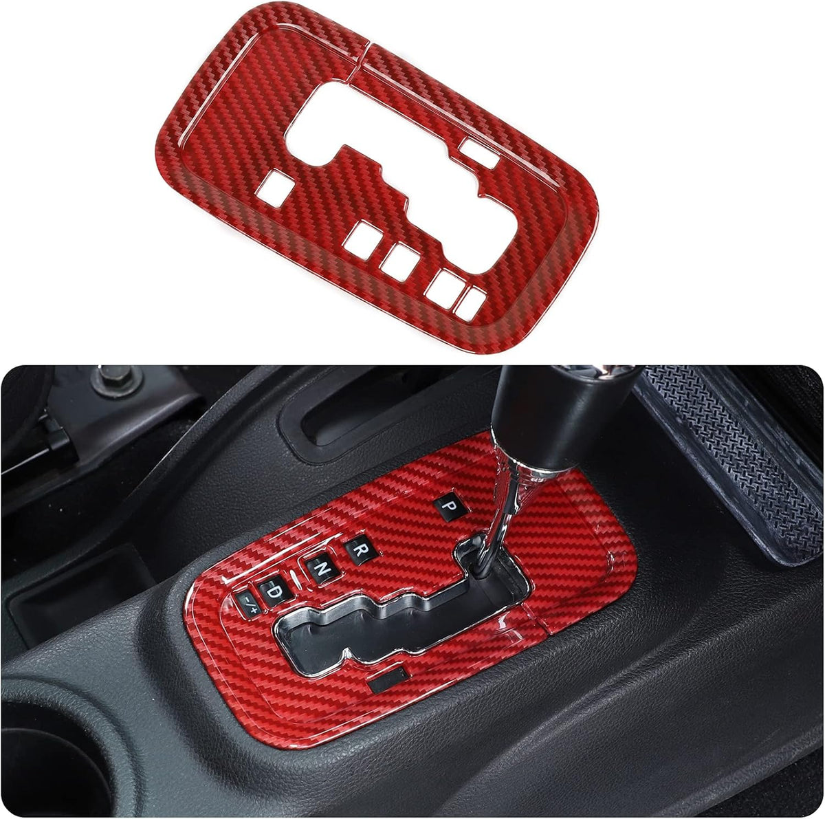 ABS Gear Shift Panel Cover Trim Stickers Car Interior Accessories I310