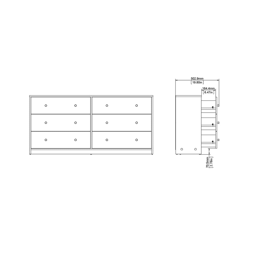 6 Drawer Double Dresser W751112