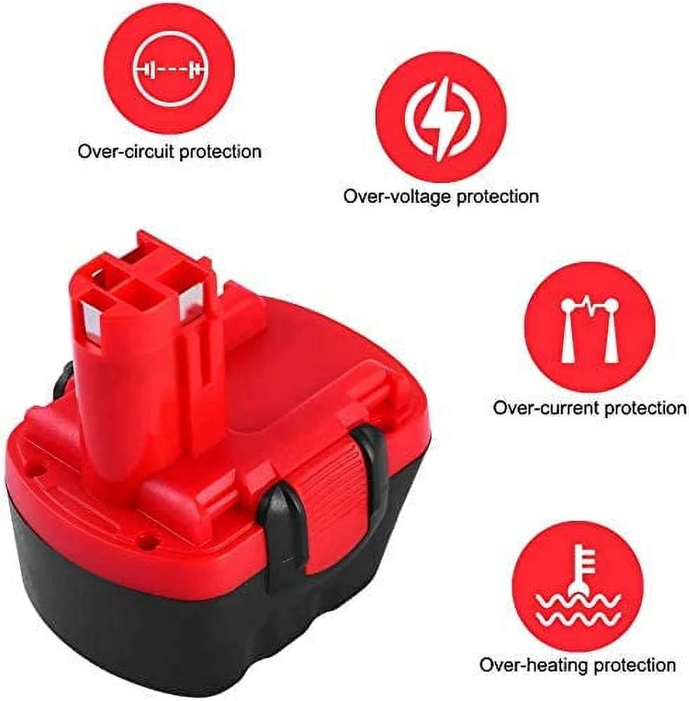 2 Pack 12V 3.0Ah Ni-MH Cordless Power Tool Battery Z427396