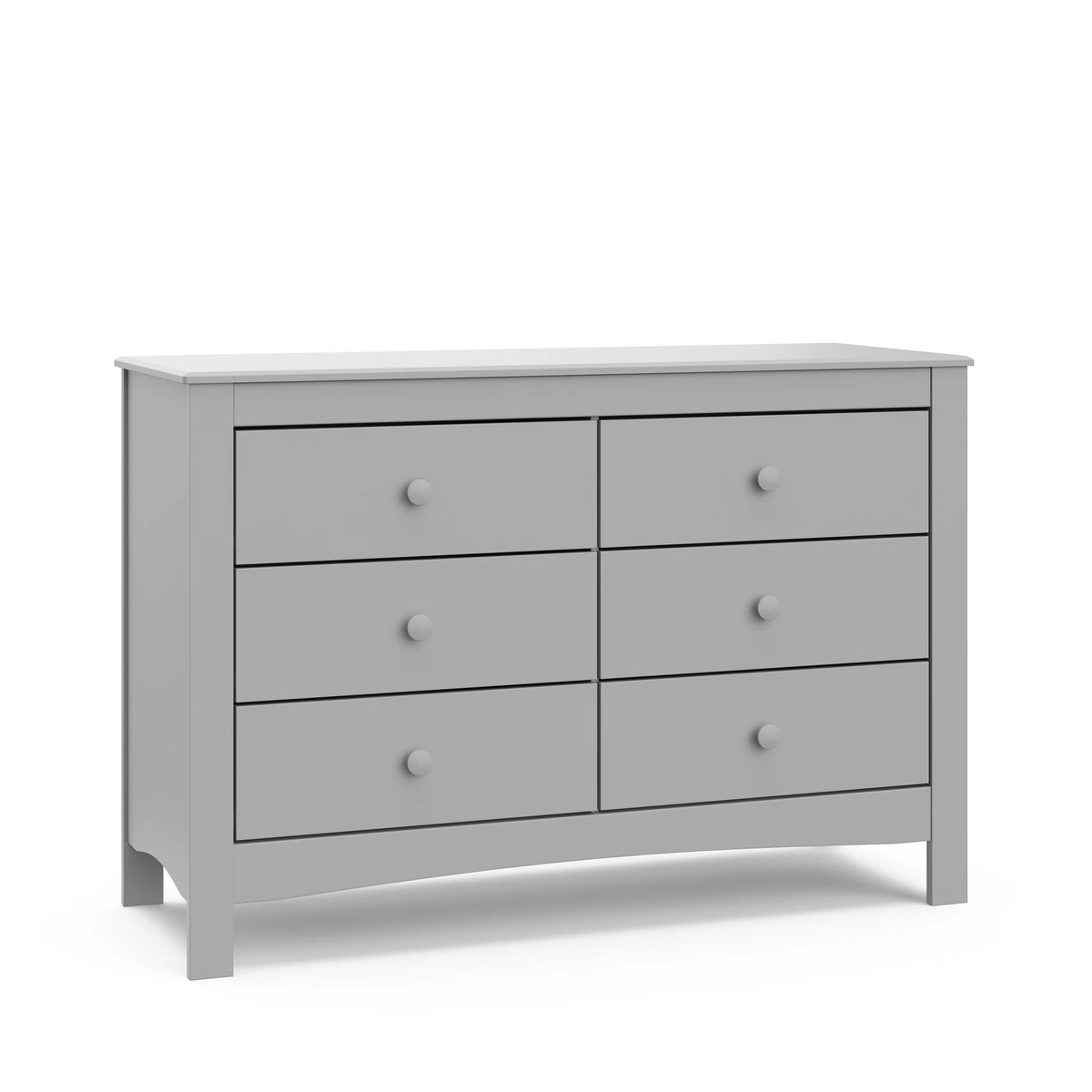 White 6 Drawer Double Dresser W401248