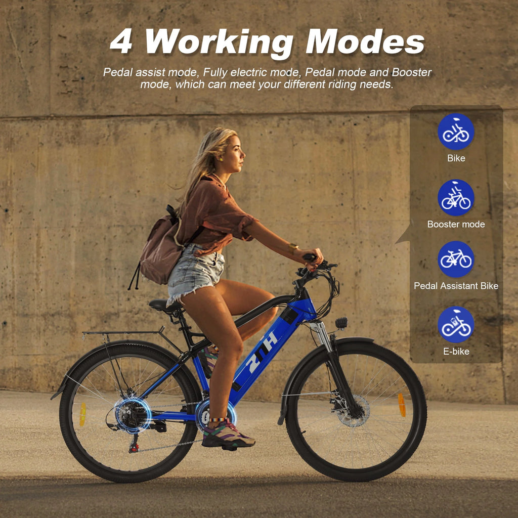 350W 26 Orange Electric Mountain Bike 21 Speed M46451
