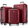 3 Piece Expandable ABS Hardshell Spinner Luggage Set C910304