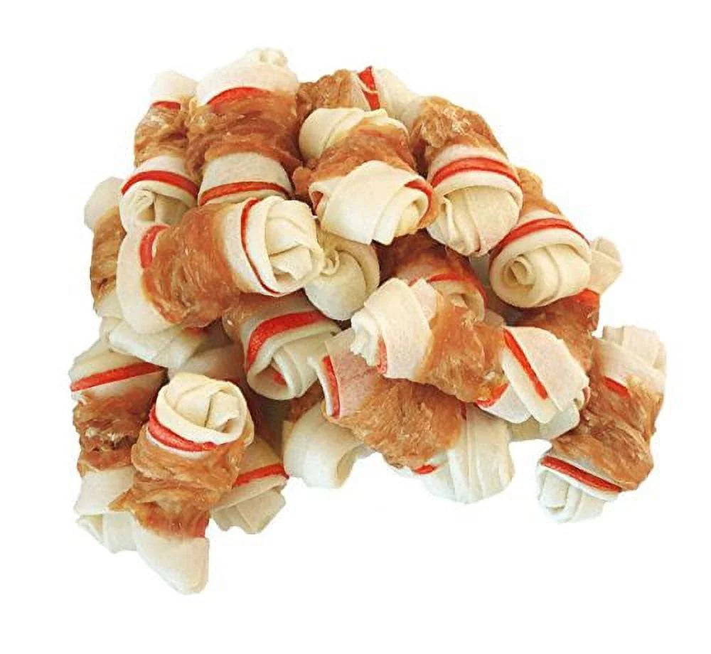 Chicken Wrapped Bone Dog Treats 2.5" 1lb S68642