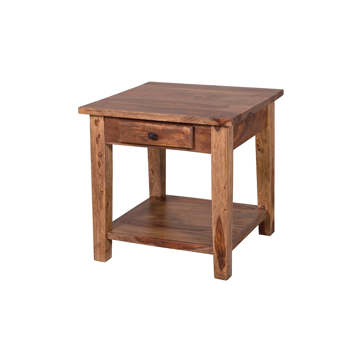 Solid Sheesham Wood End Table X772654