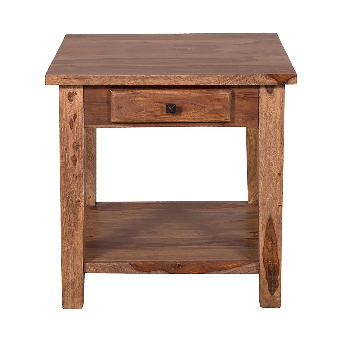 Solid Sheesham Wood End Table X772654