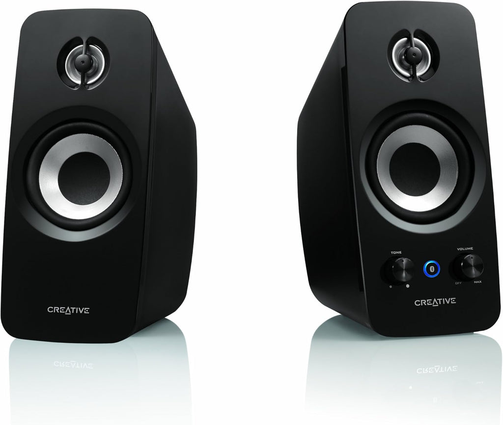 Compact Hi-Fi Desktop Speakers with Bluetooth 5.0 and Bass Control Q322077