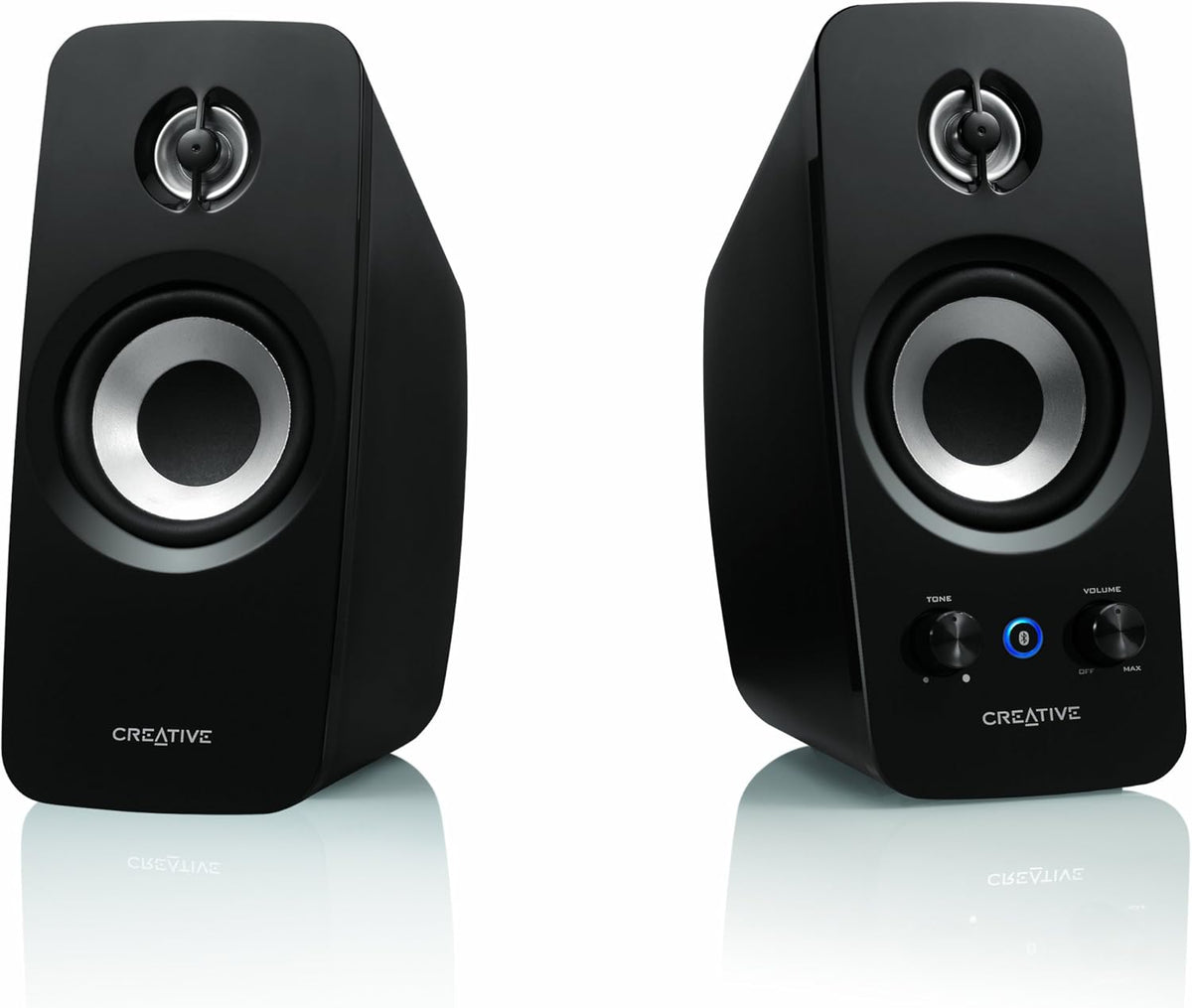 Compact Hi-Fi Desktop Speakers with Bluetooth 5.0 and Bass Control Q322077