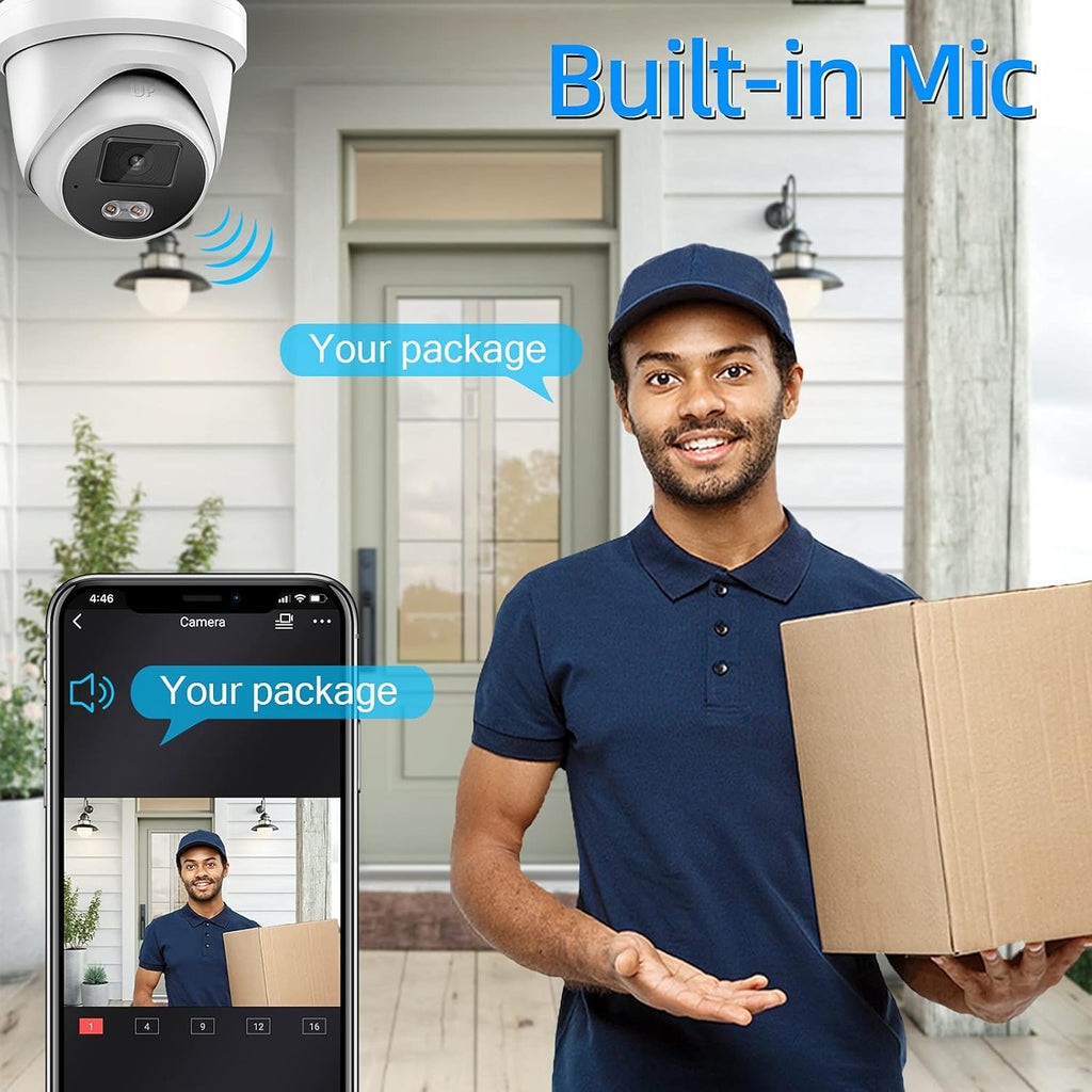 4MP Full-time Color Network Camera with Built-in Microphone E61767