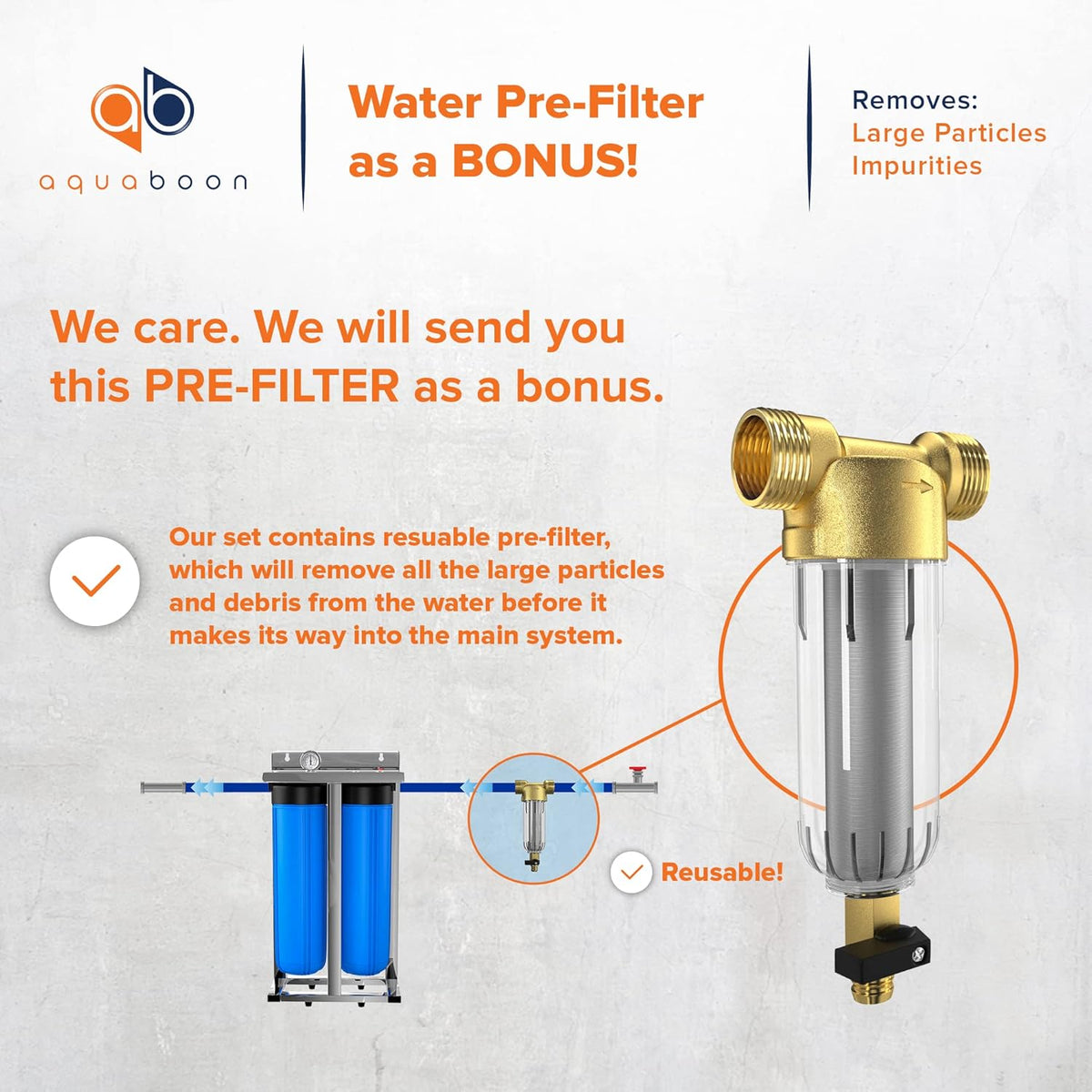 2-Stage Whole House Filtration System with Carbon Block and Sediment Filter Cartridges E5225