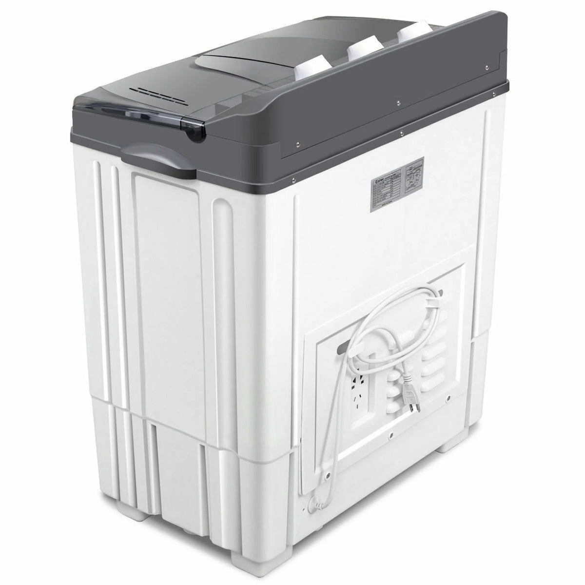 20 lbs Capacity Portable Twin Tub Washer Spinner N82361