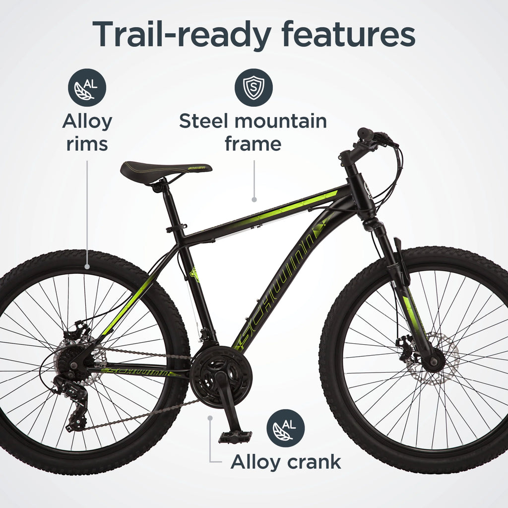 26-inch 21 Speed Black Mountain Bike P781
