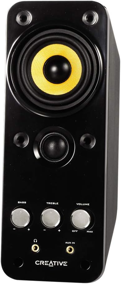 Compact Hi-Fi Desktop Speakers with Bluetooth 5.0 and Bass Control Q322077