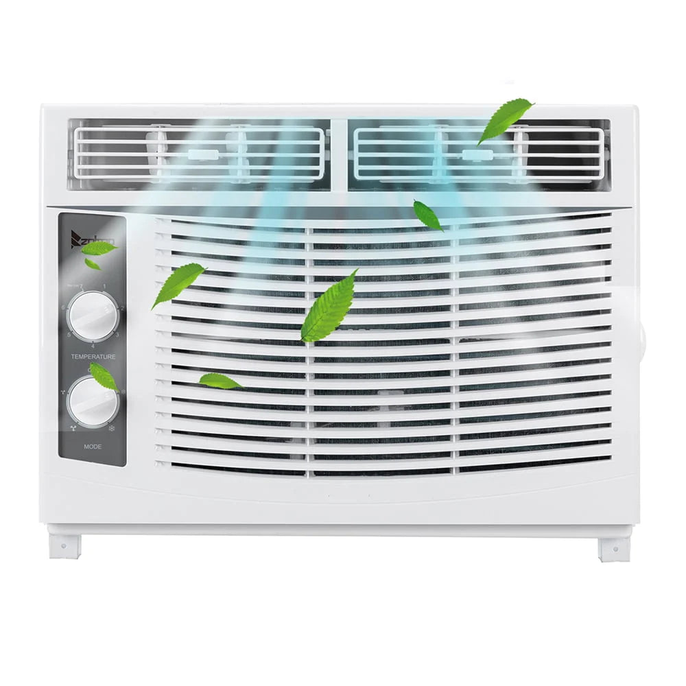 5000 BTU 115V Window-Mounted Compact Air Conditioner, White U34702