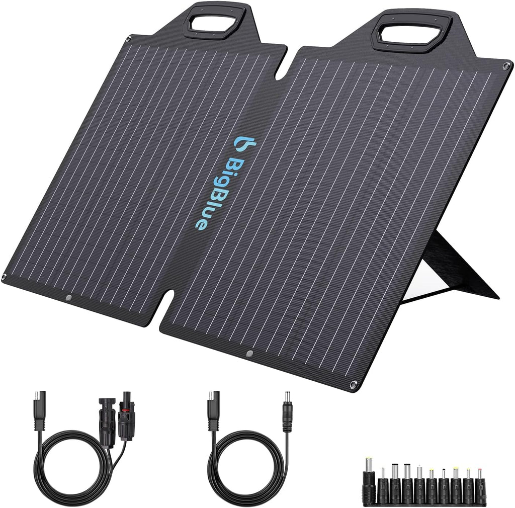 100W ETFE Portable Solar Panels with Kickstands, IP65 Waterproof I634