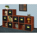 12 Cube Unit Bookcase Warm Cherry Black K3516