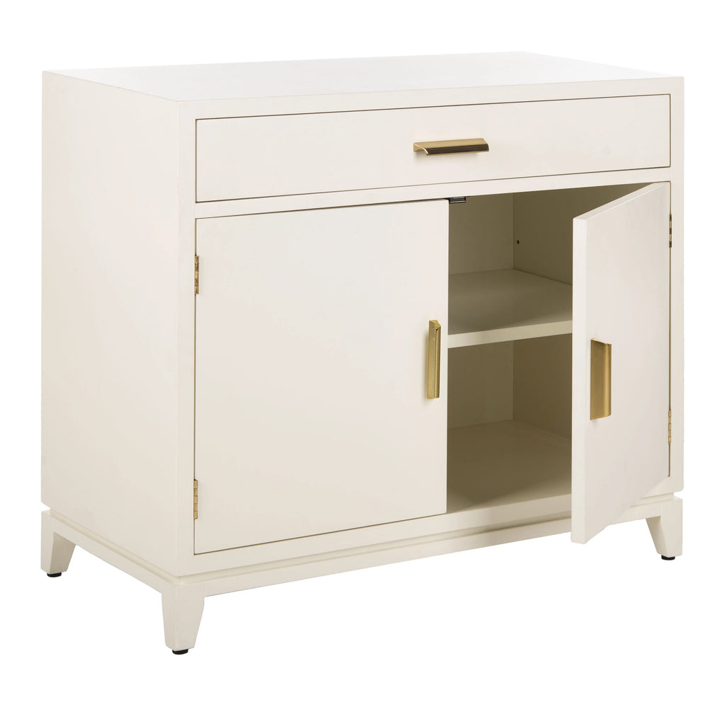 White 2 Door 1 Drawer Chest S129261