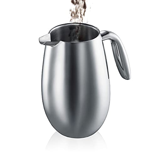 34 oz Insulated Double Wall Stainless Steel French Press Coffee Maker H1978