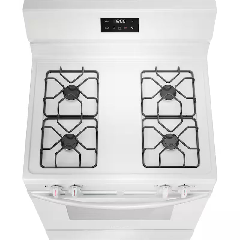 4-Burner Freestanding Gas Range in White N3503