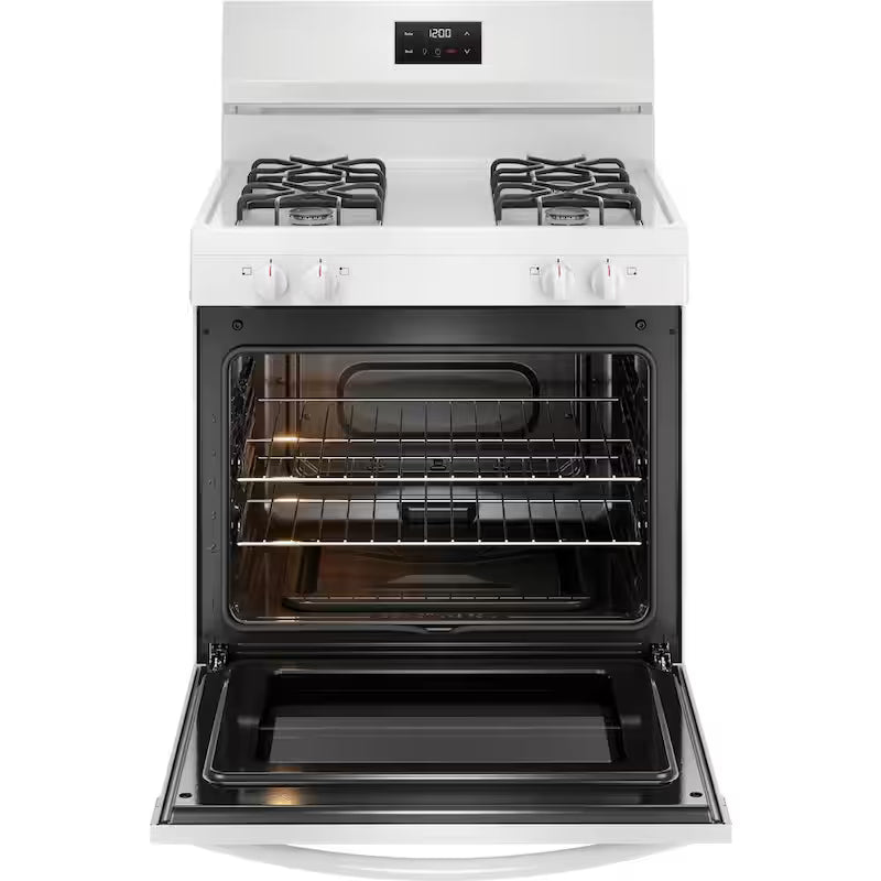 4-Burner Freestanding Gas Range in White N3503
