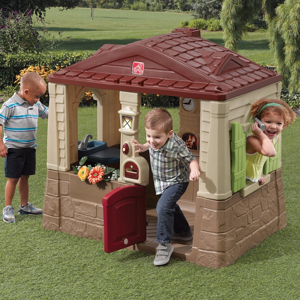 Brown Plastic Kids Playhouse V1622