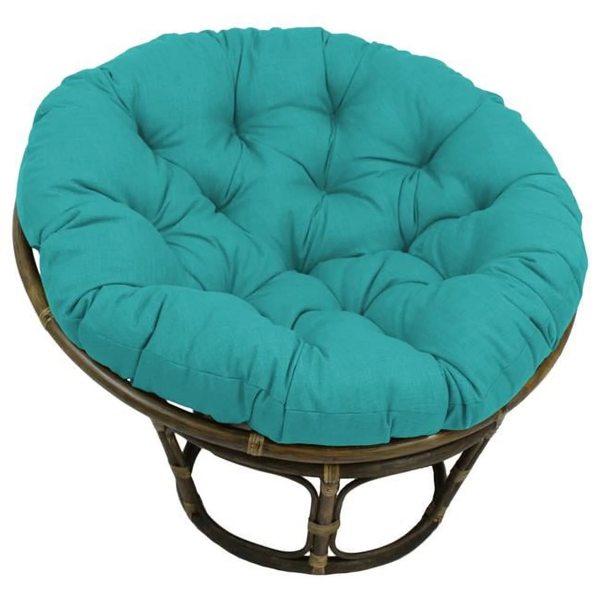Aqua Blue Spun Polyester Papasan Cushion D7879